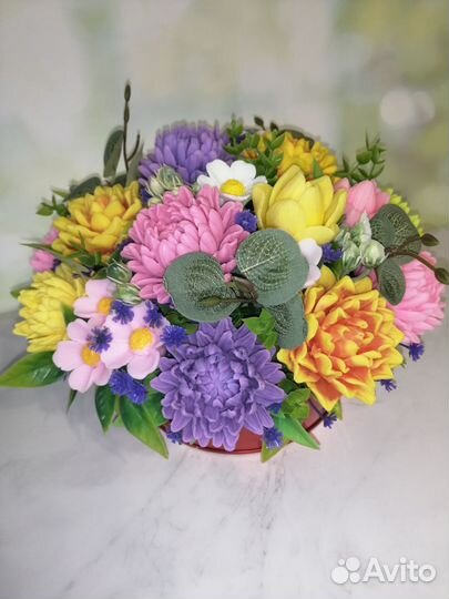 Букет из мыла ручной работы