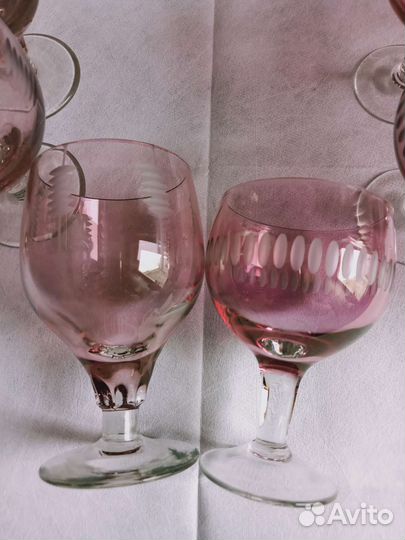 Наборы рюмок стекло СССР, винтаж