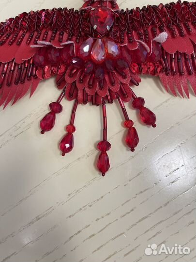 Брошь журавль Lesya Nebo