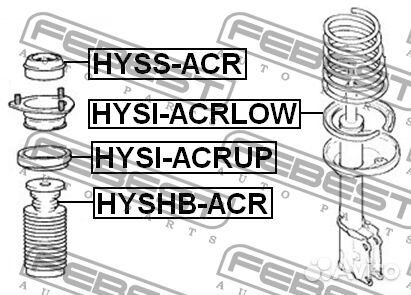 Febest hysi-acrup Проставка пружины hyundai accent