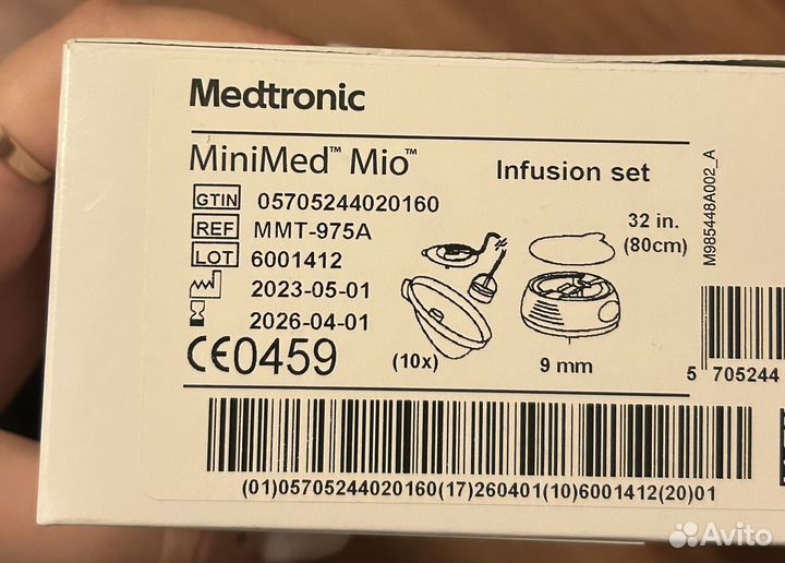 Инфузионный набор к инсулиновой помпе MiniMed Mio