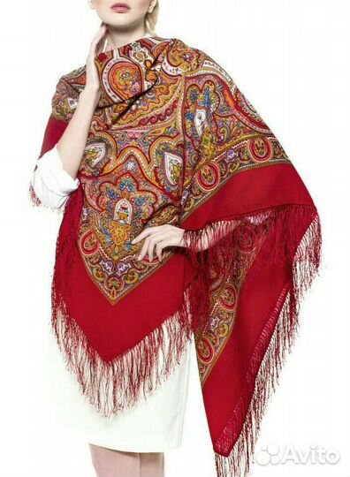 Оригинал новый Павловопосадский платок 146 см