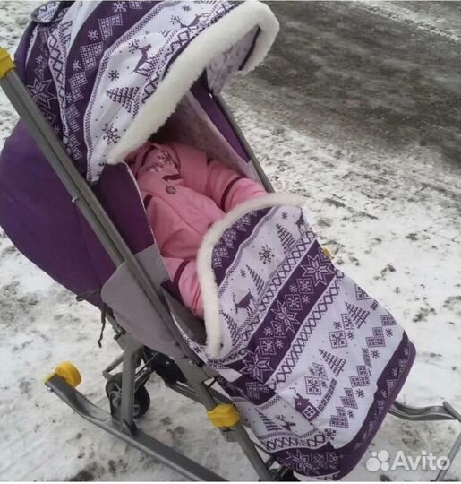 Санки коляска ника
