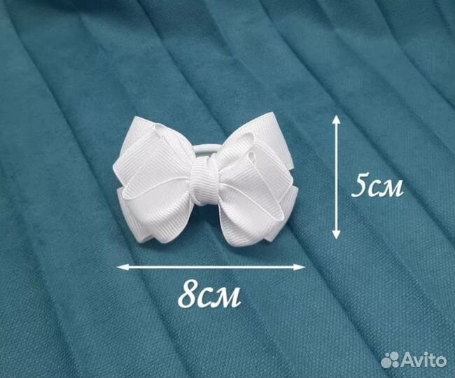 Бант для волос на резинке