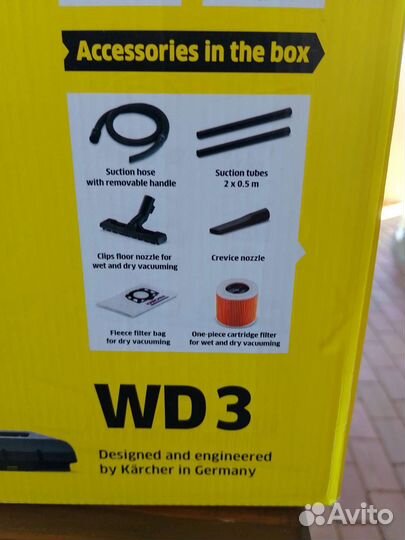 Пылесос Karcher WD 3