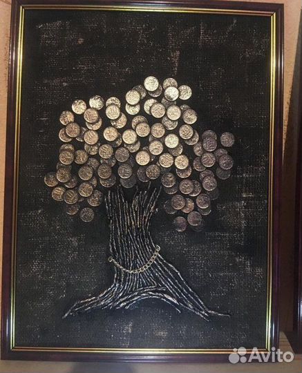 Картина - Пано из монет на заказ