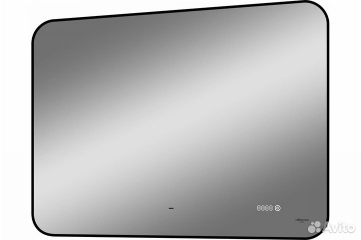 Зеркало Reflection Black view с фоновой подсветко