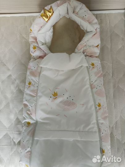 Конверт для новорожденного, зима