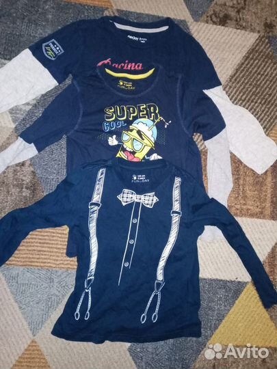 Вещи пакетом для мальчика размер 122 134