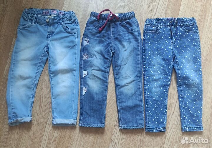 Джинсы, брюки, штаны детские 98-104