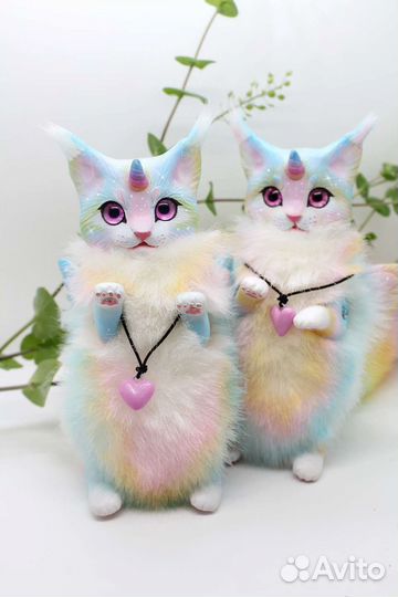 Игрушка котодракон ручная работа ooak