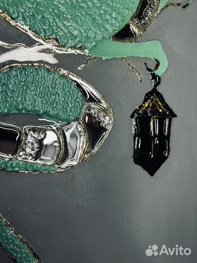 Интерьерное панно, картина дракон