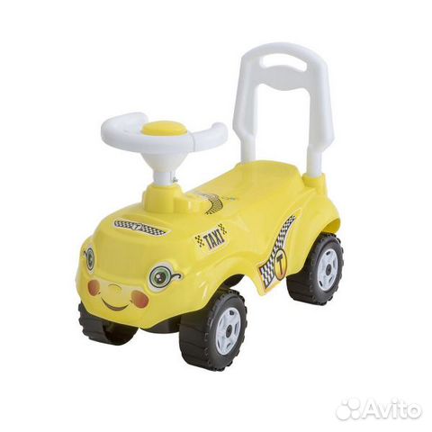 Машина каталка, цвет лимон