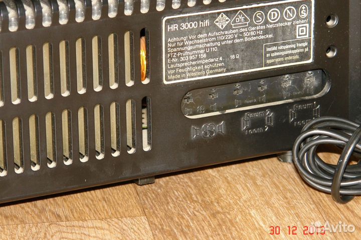 Винтажный ресивер Telefunken HR-3000 hi-fi