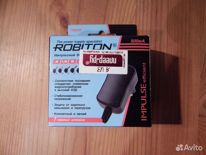 Блок питания robiton TN500S 500мА импульсный