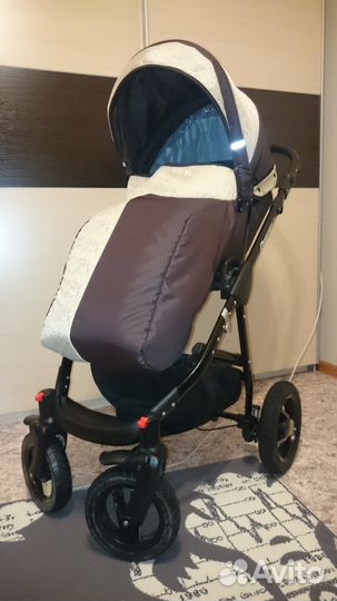 Коляска 2 в 1, Deamex Alu