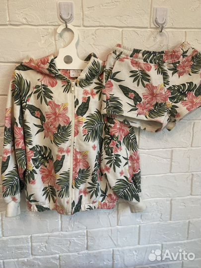 Комплект Zara шорты и олимпийка