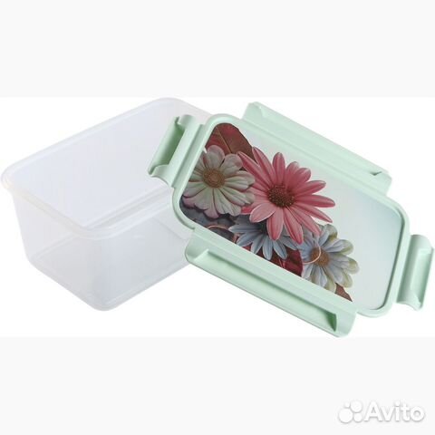 Контейнер прямоуг. 1,6л с декором 