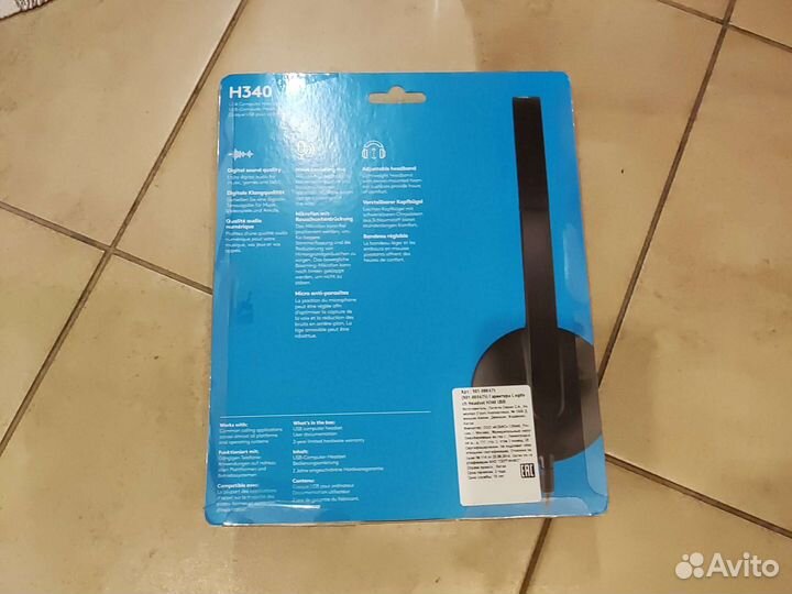 Гарнитура Logitech Headset H340 USB