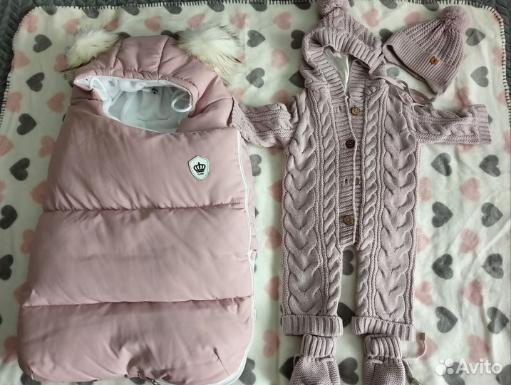 Конверт на выписку зимний для девочки