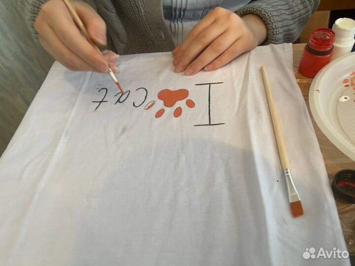 Детский мастер класс / роспись футболок