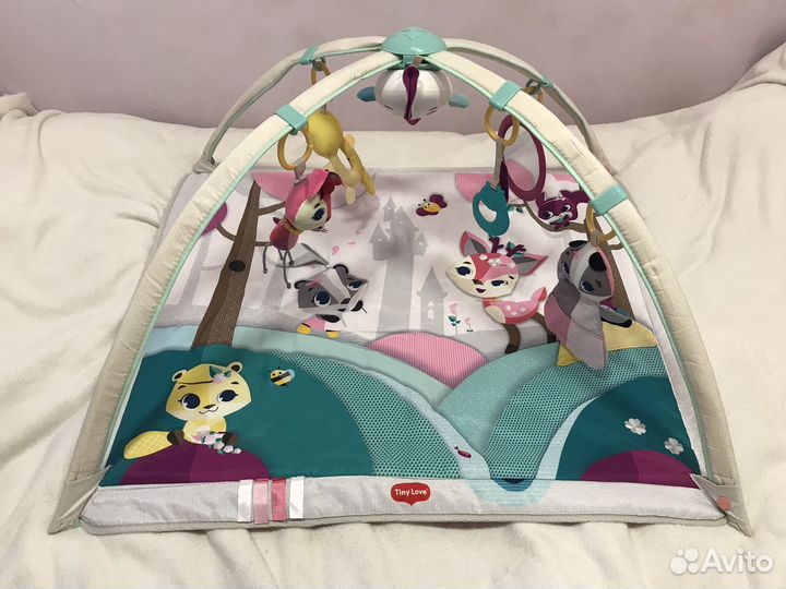 Детский развивающий коврик Tiny love + дуга