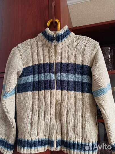 Кофта теплая на замке(р.110)