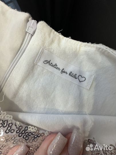 Нарядное платье для девочки 128-134