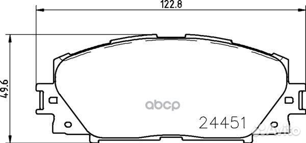 Колодки тормозные дисковые перед NP1053 NIS