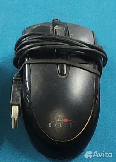 Клавиатура с фонариком и три мышки. Лот