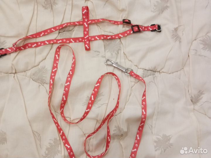 Шлейка и поводок для собачки или кошечки