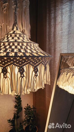 Абажур макраме