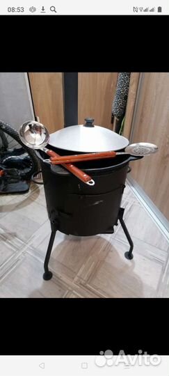 Казан 10 и печь 3 мм комплект