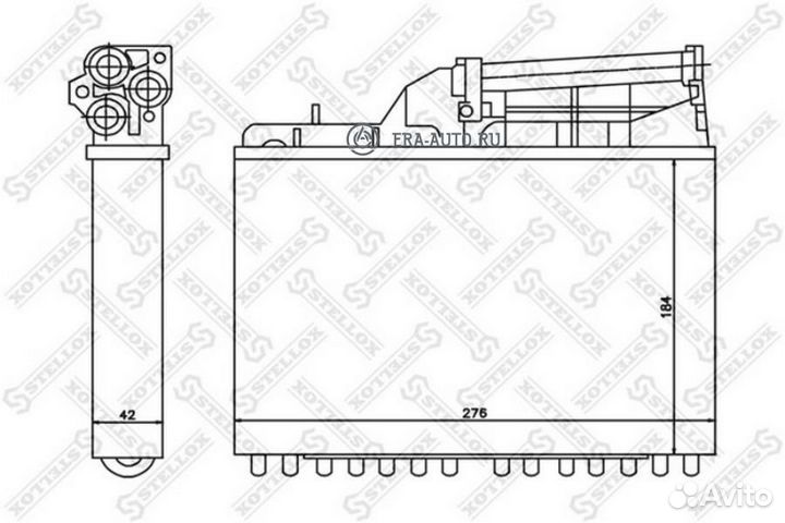 Stellox 1035041SX радиатор печки\ BMW E34 1.8-4.0/2.5TD 88-97