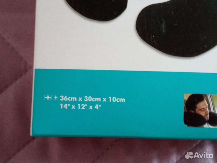 Подушка дорожная надувная, взрослая