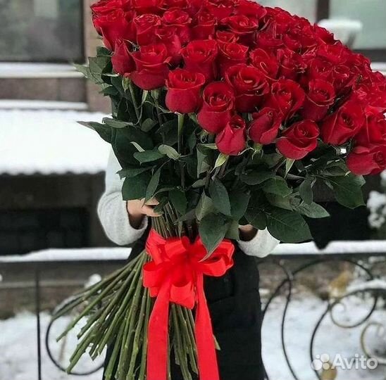 Высокие Розы Гиганты Доставка Круглосуточно