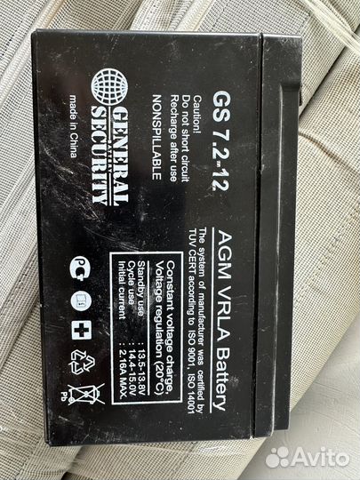 GS 12 - 12 GSL Аккумулятор 12В - 12А/ч