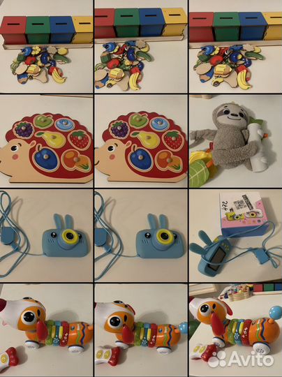 Сортер монтессори Ежик с фруктами