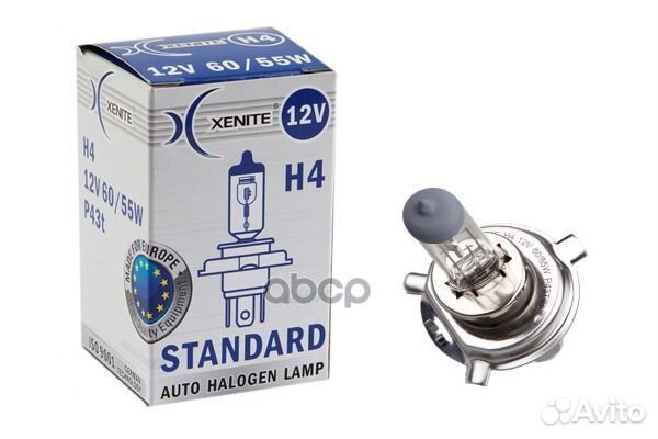 Standart H4 (P43t) 12V 60W/55W Уп. 1 шт. 100701
