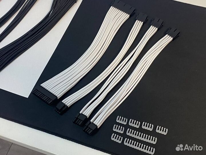 Комплект кабелей-удлинителей бп для моддинга