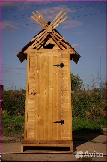 Дачный туалет деревянный JWL456