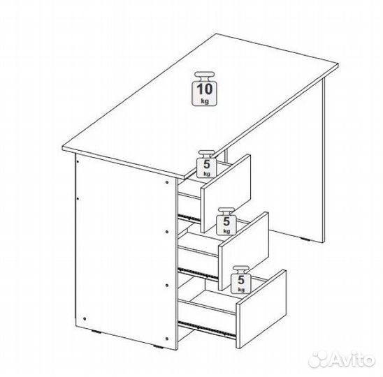 Письменный стол Айден стп06-1200, 120х55х77 см