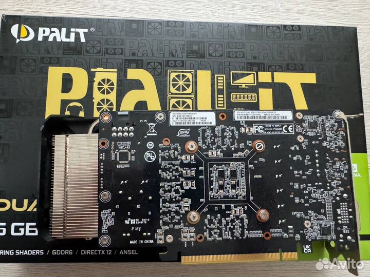 Видеокарта Palit gtx 1660 ti 6gb