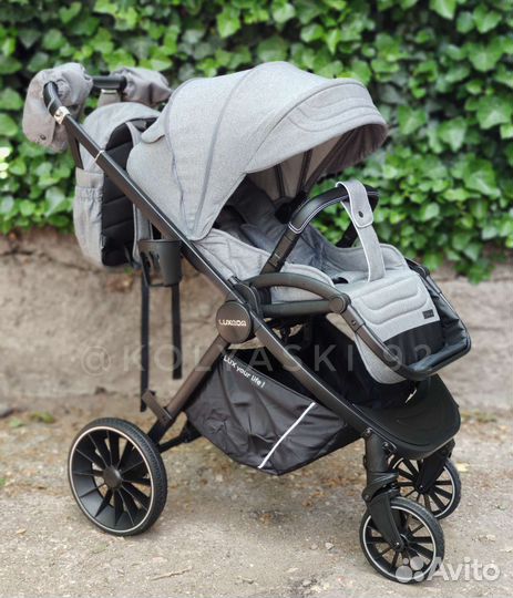 Коляска Luxmom 760 3в1 (Grey)