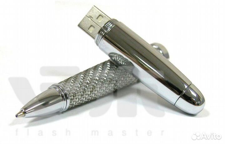 Флэшки-ручки 8Gb карбон, кожа, металл, дерево