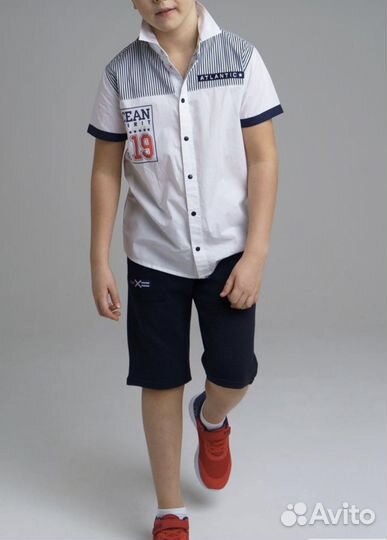 Новая стильная рубашка Play Today р.128-134