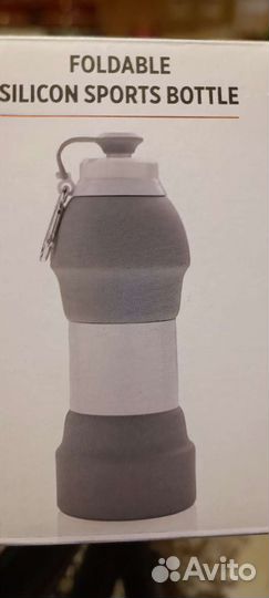Складная силиконовая бутылка для воды
