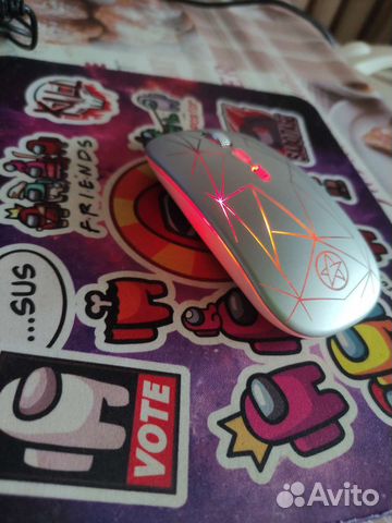 Мышка беспроводная аккумуляторная с подсветкой A20