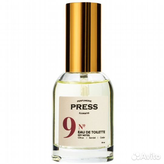Press Gurwitz Perfumerie No 9 туалетная вода 30 мл