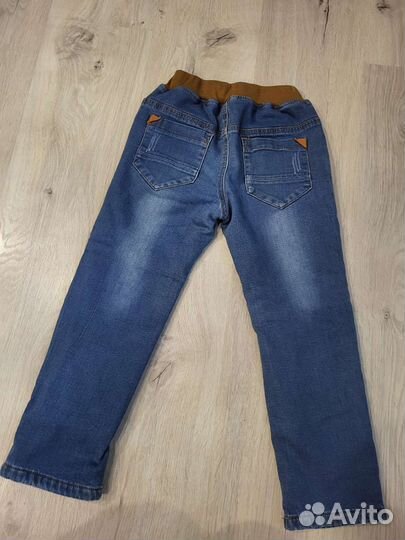 Утеплённые джинсы 122